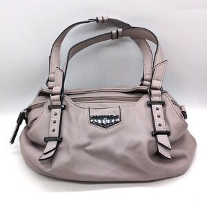 Simply Vera Wang Purse Womens Gray M Triple Inside Pockets Zip Double Handles